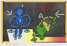 Renato Volpini (1934)-serigrafia su carta Es.pda 33,5x50-Senza cornice-firma fr.