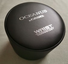 Casio Oceanus rare vintage leather black box for lady models box good condition