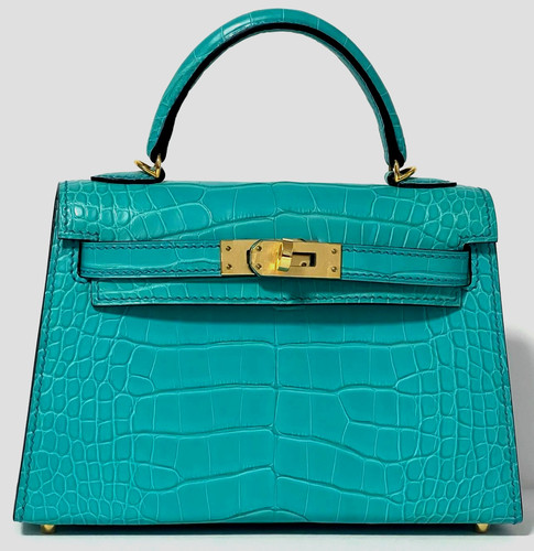 Borsa hermes blue paon mini - blue,