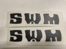 Coppia adesivi stickers swm - swm, rs
