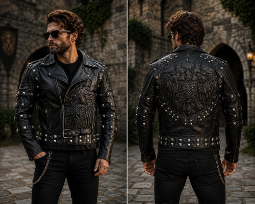 Giacca uomo nera vera pelle - giacca,