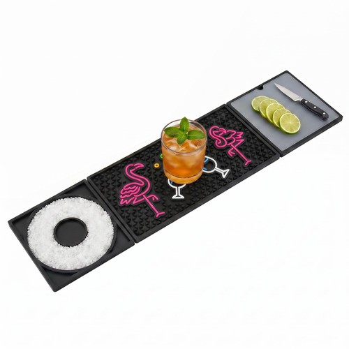 Fold bar mat with - mat, cutting