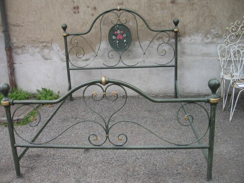 Letto ferro riccioli - ferro,