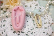 stampi gomma siliconica forma spilla con stella per fimo cernit formine