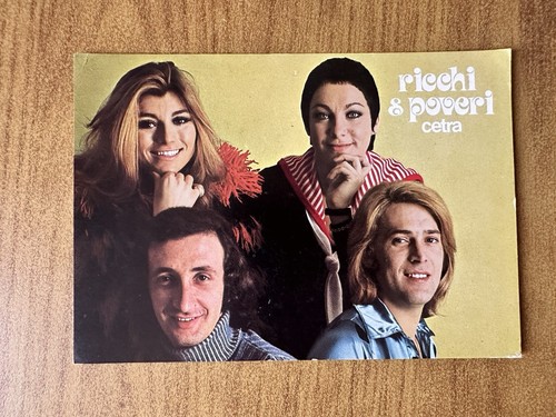 Cartolina cantanti ricchi - cartolina,