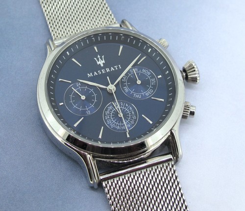 Maserati blue dial 17391 - maserati,