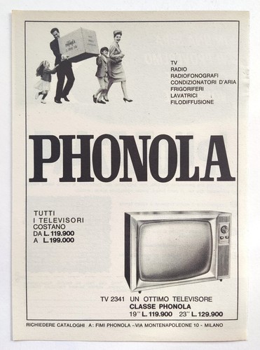 Pubblicita phonola televisore - pubblicita',