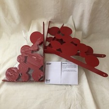 2 paia di staffe per mensole a