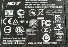 aspire 5738g-854g32mn  ms2274 cornice pannello batter scocca caddy cover display