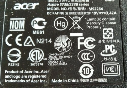 Aspire 5738g 854g32mn ms2274 - 5738g-854g32mn,