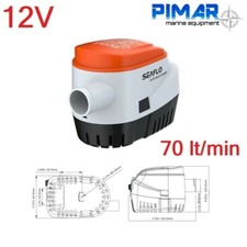 POMPA DI SENTINA AUTOMATICA AD IMMERSIONE 12V 1100GPH ACCESSORI BARCA NAUTICA
