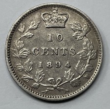 1894 Obverse 6 Canada 10 Cent