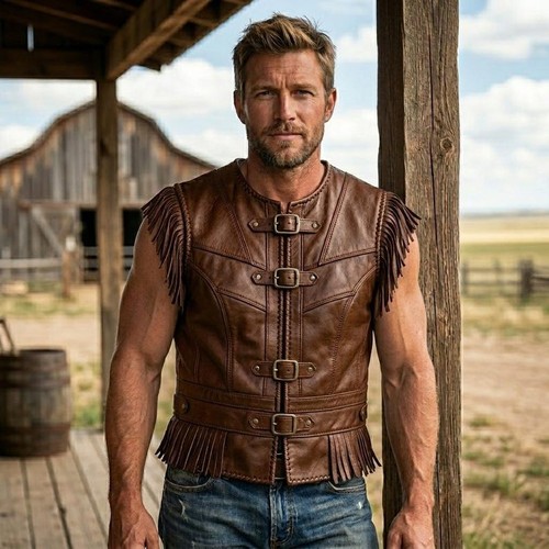 Gilet uomo pelle medievale - uomo,