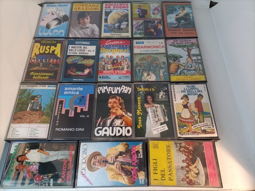 Lotto 18x musicassette liscio - lotto,
