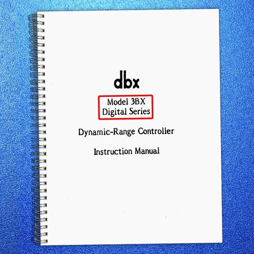 Dbx 3bx digital series - dbx, dynamic