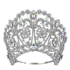 Corona diadema cristallo alta