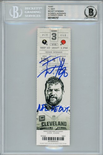 Watt autographed 10 - watt, 9/10/2017