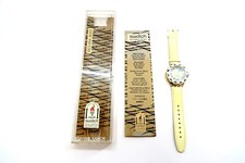 Orologio Swatch OLYMPIC Scuba Diving 200 CREME DE LA CREME SDK126 nuovo con custodia NOS