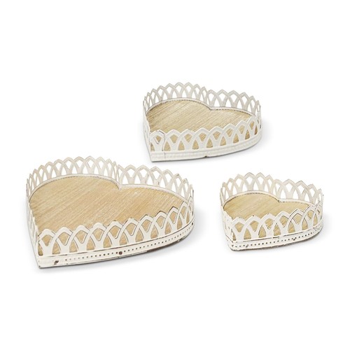 Set vassoi cuore in - a,