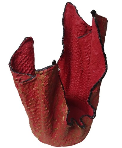 Portavasi rosso dorato - portavasi,