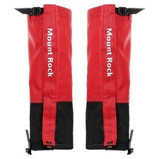 Gamba Ghette,Impermeabile Scarpa Coperture Regolabile,Rosso,M