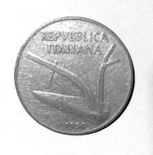 Moneta 10 lire del 1956