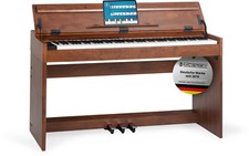 Pianoforte Digitale 88 Tasti Dinamica 128 Suoni Polifoni 3 Pedali USB AUX Noce