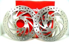Pair 2 Front Brake Discs
