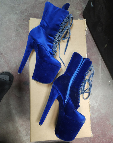 Stivaletti stringati donna - , blu