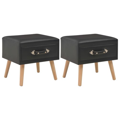 Comodini nero 40x35x40 cm - comodini,