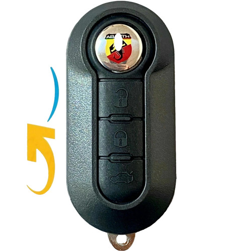 Guscio chiave fiat 500 abarth - guscio,