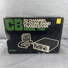 Radio d'epoca 1976 RARA SparkOMatic CB-1140 stazione mobile 40 canali nuova NOS