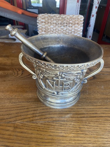Antico mortaio bronzo da - mortaio,