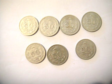 MESSICO 7 monete 50 CENTAVOS 1919/1921  ARGENTO 720 RARE