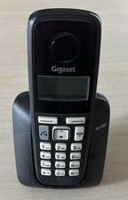 Telefono cordless Gigaset AS160 nero con base, alimentatore, senza batterie