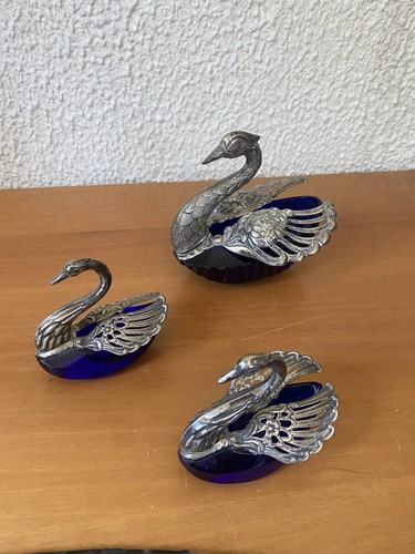 Tre saliere stile - , cigno