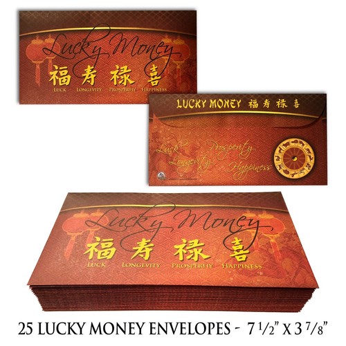 Lucky money busta oro rosso - lucky,