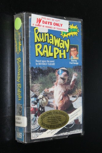 Runaway ralph vhs cassette - ralph,