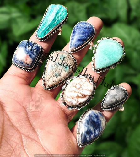 Anelli sodalite mix - anelli, pietre