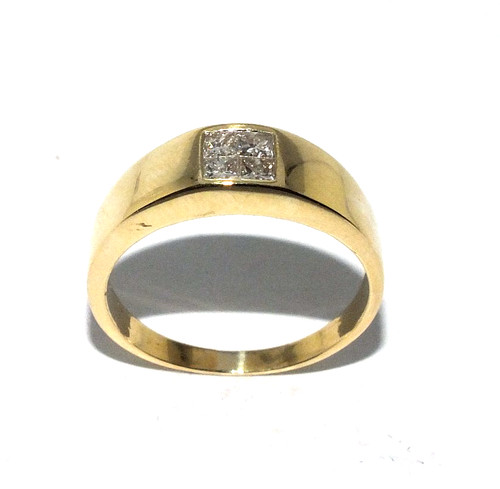 Anello uomo oro - anello, giallo