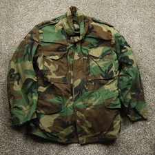 Cappotto da campo vintage US Army M65 uomo M Woodland mimetico giacca clima freddo fodera