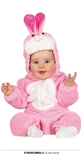 Costume baby coniglietto rosa - baby,