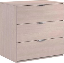 Cassettiera con 3 cassetti settimino camera letto cameretta comò studio rovere