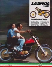 advertising  MOTO LAVERDA 250 2T-750 GTL 1975 MOTOITALIANE MAXIMOTO MOTOSPORT
