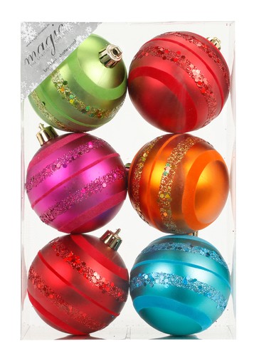 Palline natale 8cm - palline,