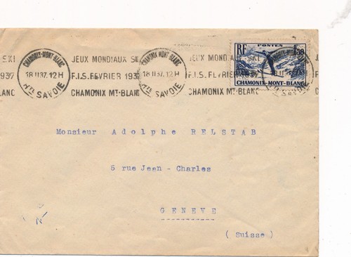 Lettre tarif 1f50 chamonix - lettre,