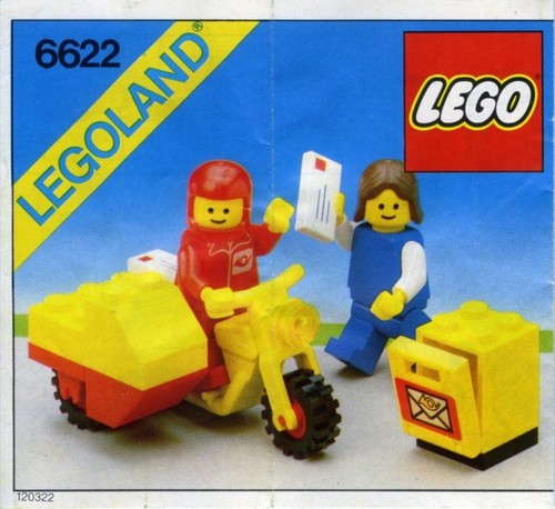 Lego 6622 mailman - mailman, on