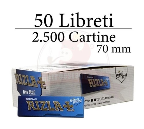Cartine rizla blu - cartine,