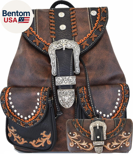 Zaino donna country borchie