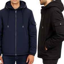 Giubbotto uomo giacca invernale giubbino imbottito elegante soprabito cappotto M